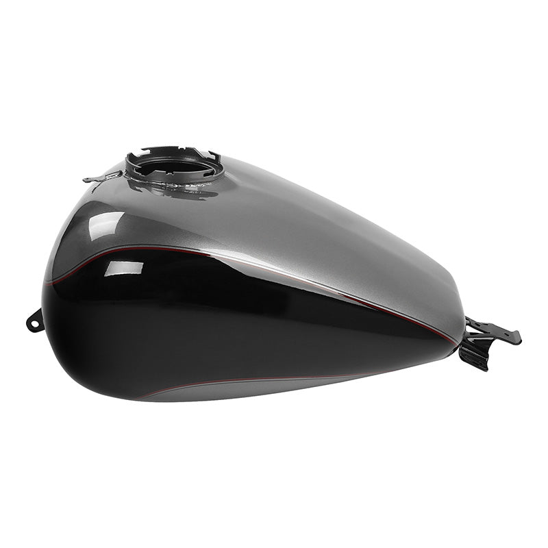 HR3 Billet Silver / Vivid Black 2017RGU Gas Tank For 2008-2023 Harley Touring Models