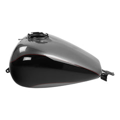 HR3 Billet Silver / Vivid Black 2017RGU Gas Tank For 2008-2023 Harley Touring Models