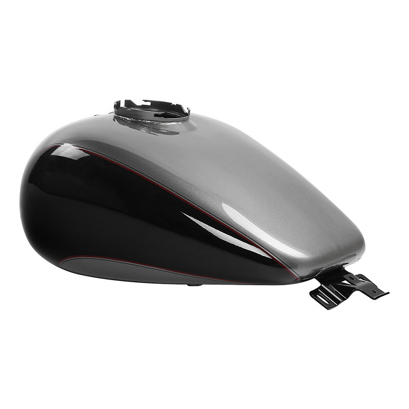 HR3 Billet Silver / Vivid Black 2017RGU Gas Tank For 2008-2023 Harley Touring Models