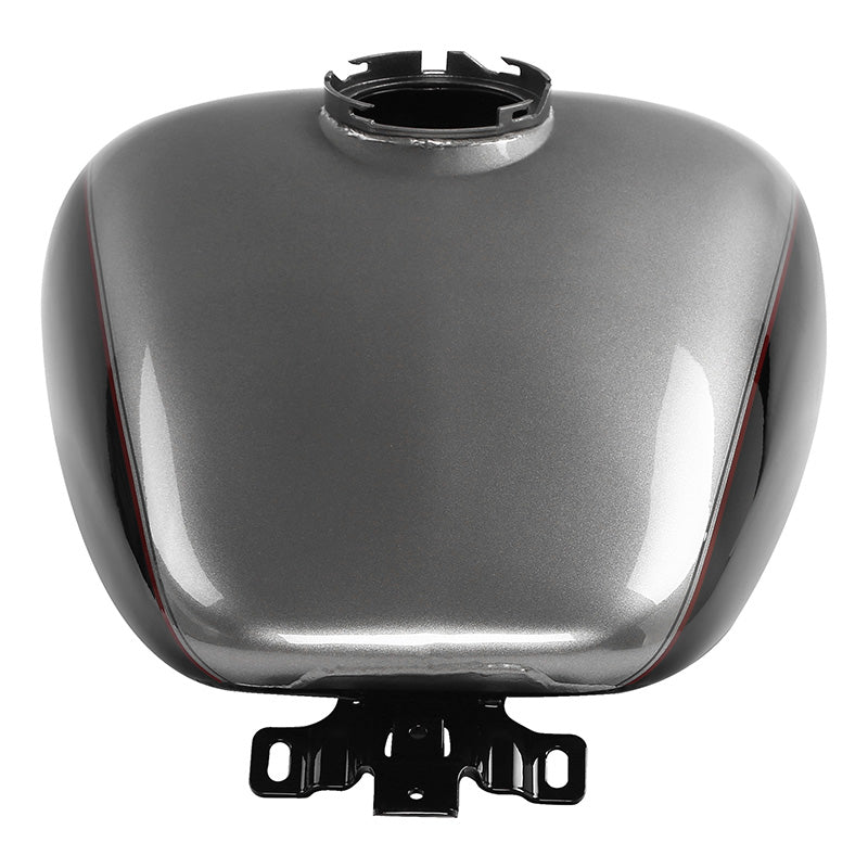 HR3 Billet Silver / Vivid Black 2017RGU Gas Tank For 2008-2023 Harley Touring Models