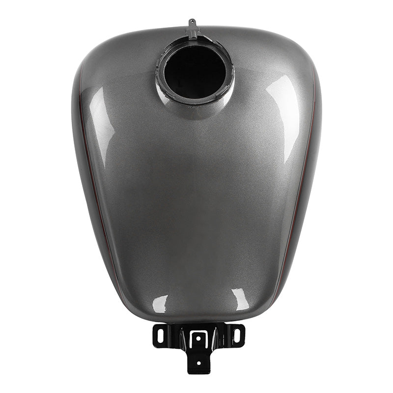 HR3 Billet Silver / Vivid Black 2017RGU Gas Tank For 2008-2023 Harley Touring Models