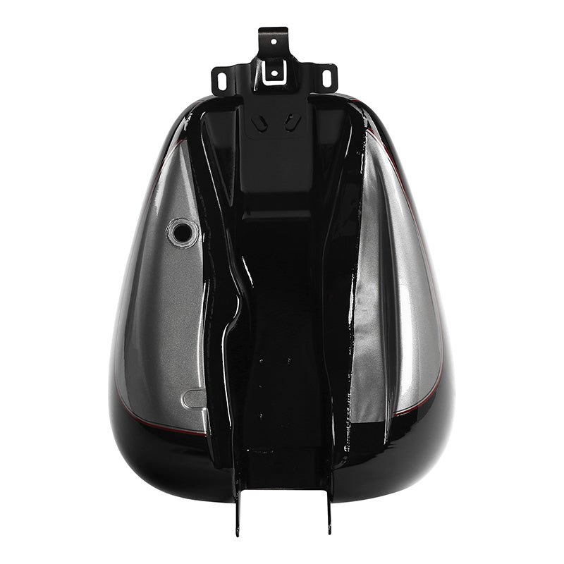 HR3 Billet Silver / Vivid Black 2017RGU Gas Tank For 2008-2023 Harley Touring Models