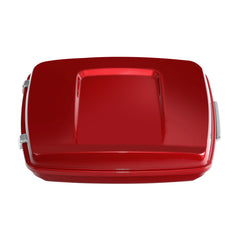 HR3 Wicked Red 5.5" Razor Style Touring Trunk Luggage For 14-24 Harley Touring