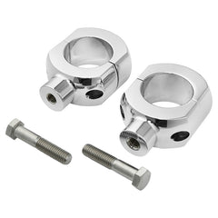 Custom Chrome Universal 2" Handlebar Top Risers Fit For Harley 2" Handlebars Gloss Black Chrome