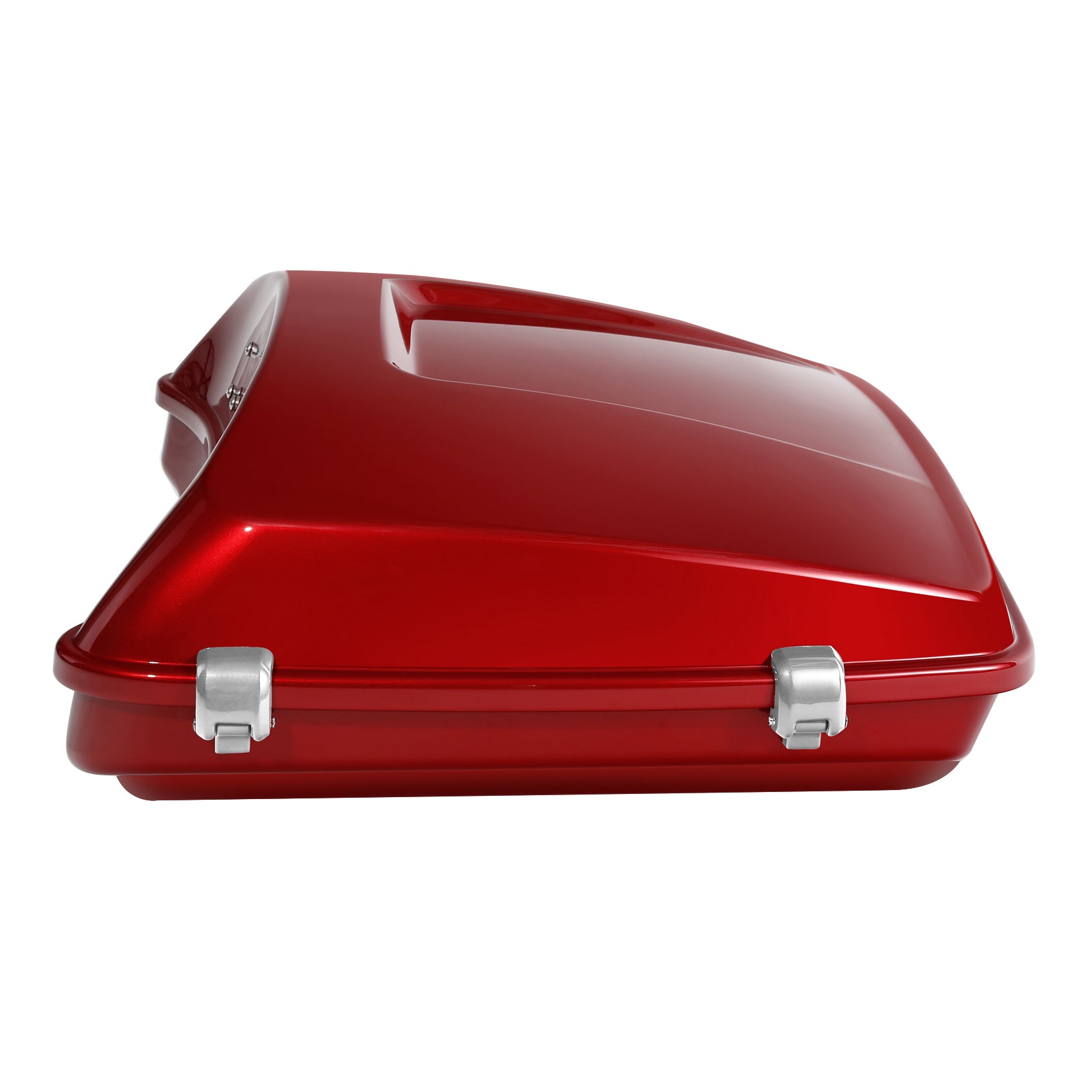 HR3 Wicked Red 5.5" Razor Style Touring Trunk Luggage For 14-24 Harley Touring