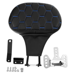 C.C. RIDER Rider Backrest 2 Up Seat Driver Backrest Pad For Harley Touring CVO Street Glide Road Glide Electra Glide Road King, 1988-2025