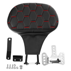 C.C. RIDER Rider Backrest 2 Up Seat Driver Backrest Pad For Harley Touring CVO Street Glide Road Glide Electra Glide Road King, 1988-2025