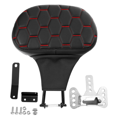 C.C. RIDER Rider Backrest 2 Up Seat Driver Backrest Pad For Harley Touring CVO Electra Glide Road King Street Glide Road Glide, 1988-2025