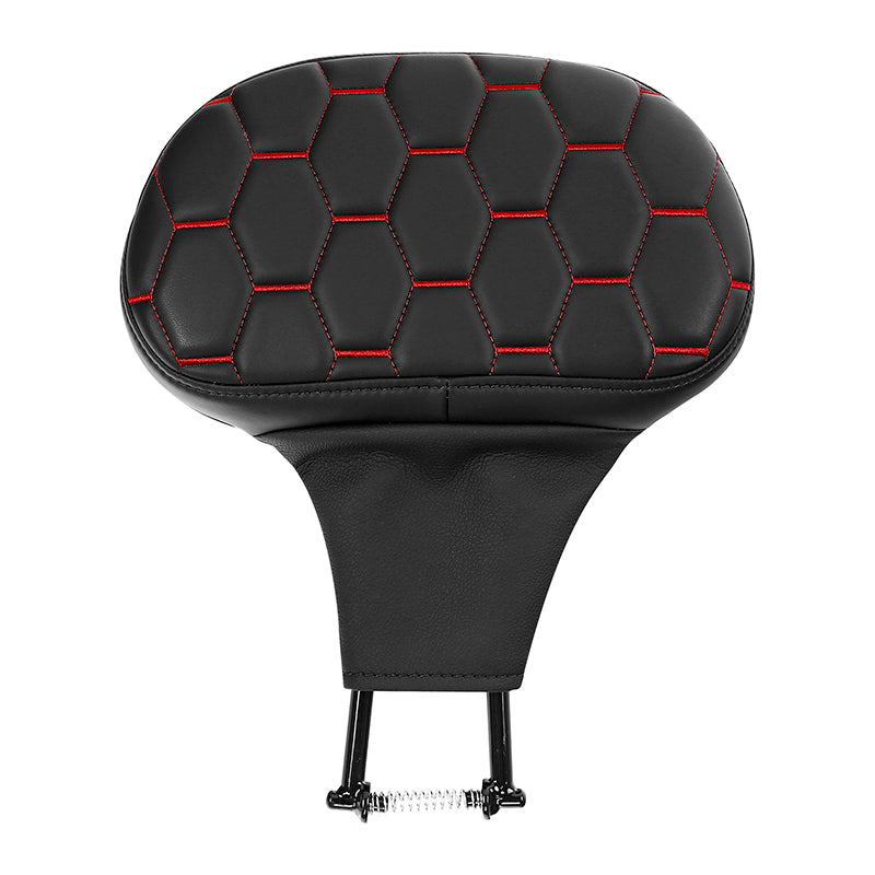 C.C. RIDER Rider Backrest 2 Up Seat Driver Backrest Pad For Harley Touring CVO Electra Glide Road King Street Glide Road Glide, 1988-2025