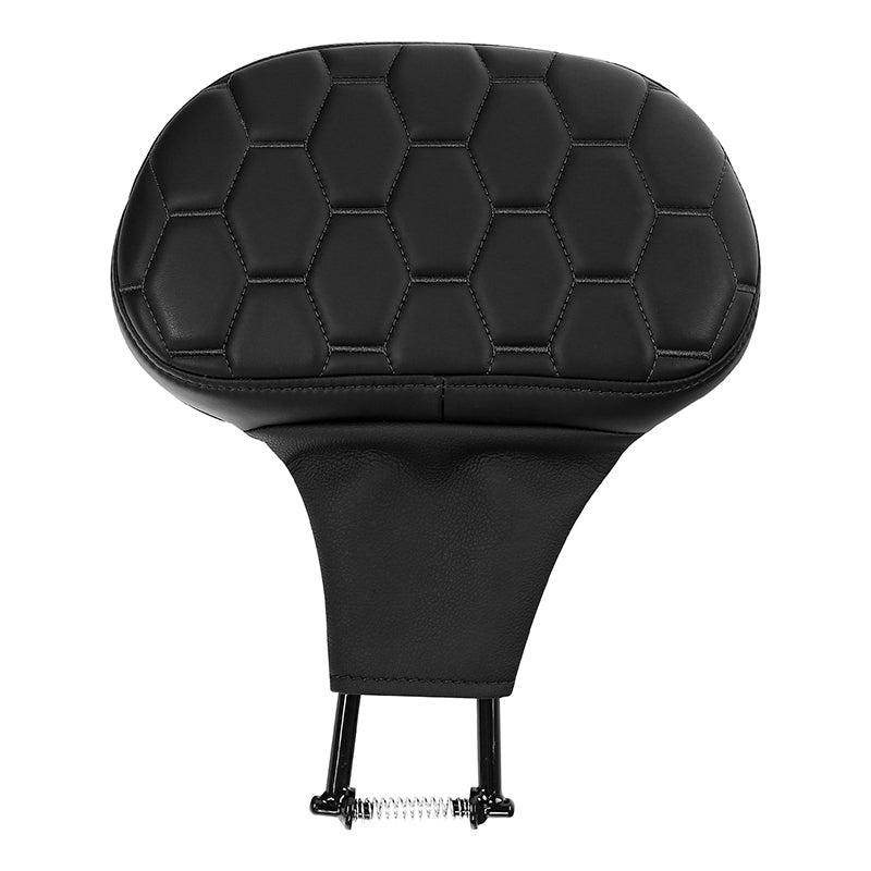 C.C. RIDER Rider Backrest 2 Up Seat Driver Backrest Pad For Harley Touring CVO Street Glide Road Glide Electra Glide Road King, 1988-2025