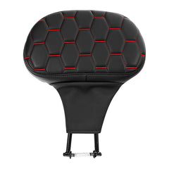 C.C. RIDER Rider Backrest 2 Up Seat Driver Backrest Pad For Harley Touring CVO Electra Glide Road King Street Glide Road Glide, 1988-2025