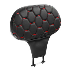 C.C. RIDER Rider Backrest 2 Up Seat Driver Backrest Pad For Harley Touring CVO Electra Glide Road King Street Glide Road Glide, 1988-2025