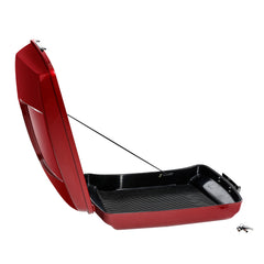 HR3 Wicked Red 5.5" Razor Style Touring Trunk Luggage For 14-24 Harley Touring