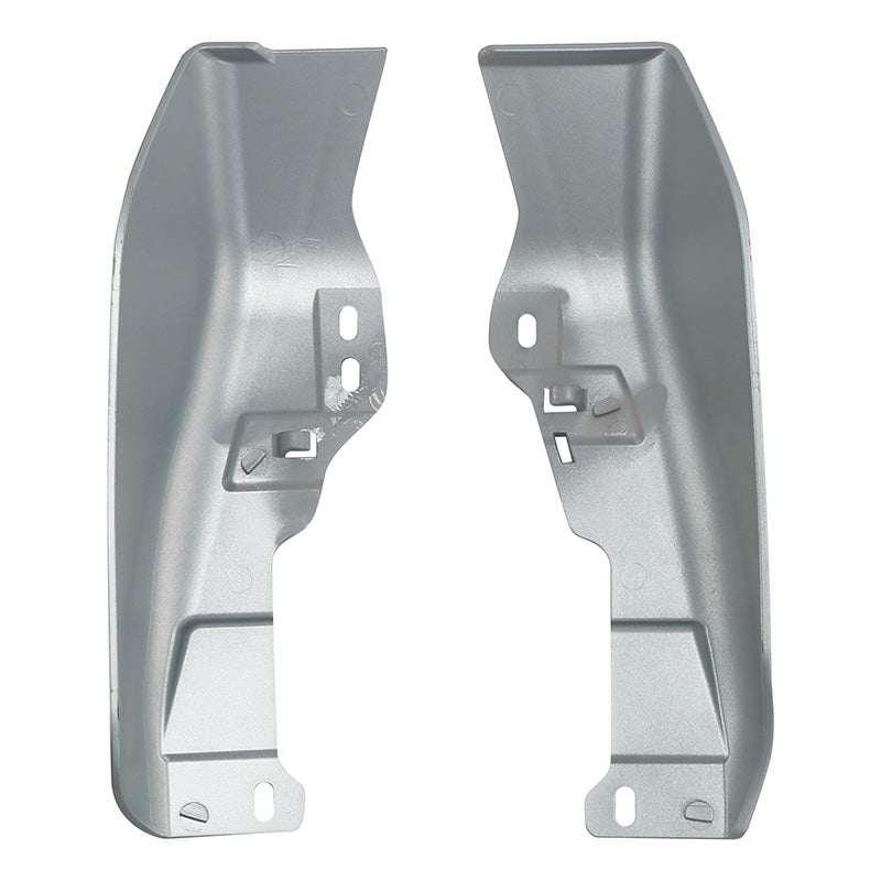 HR3 White Flake Fade Mid Frame Air Heat Deflectors For Harley Touring and Trike Models 09-24