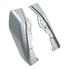 HR3 White Flake Fade Mid Frame Air Heat Deflectors For Harley Touring and Trike Models 09-24