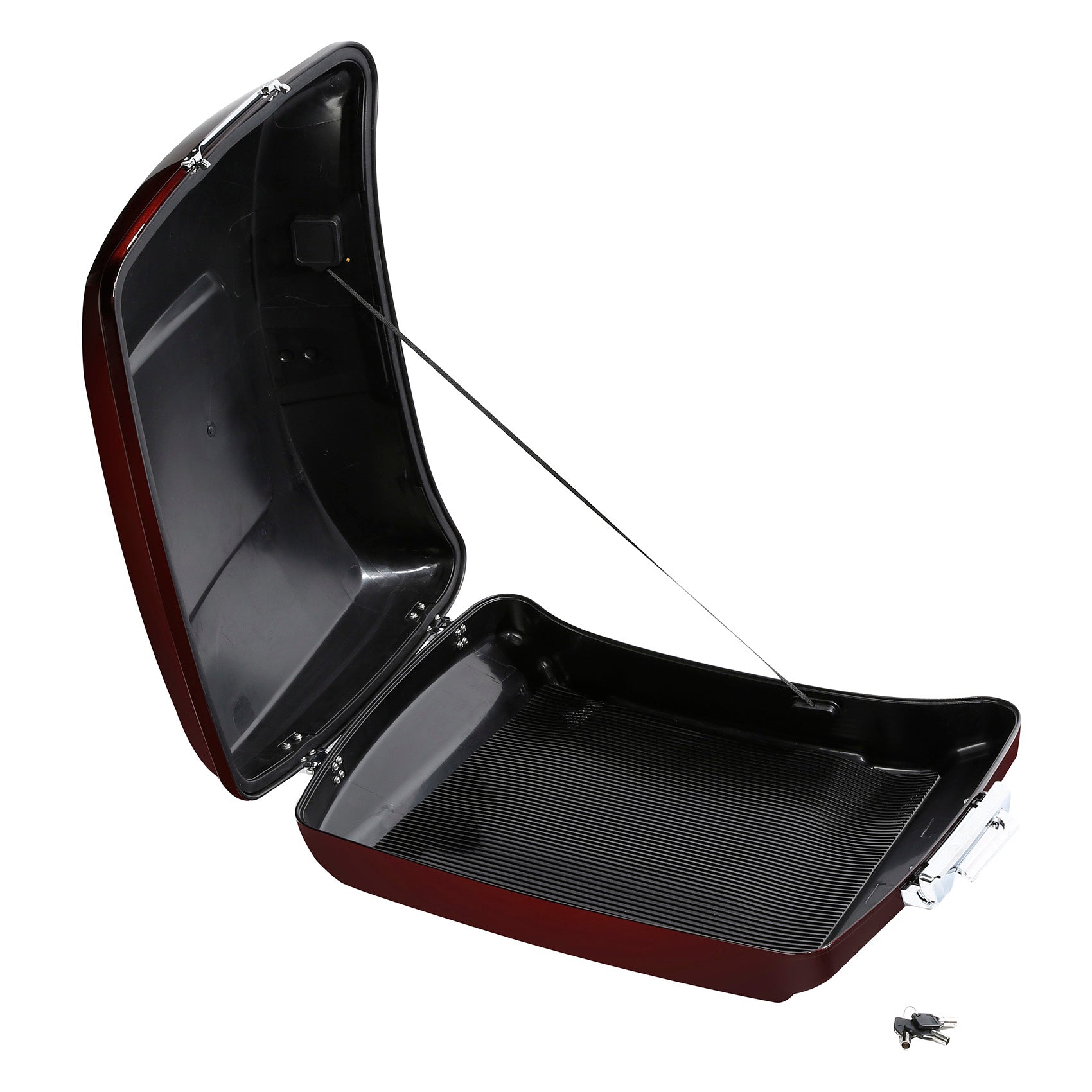 HR3 Twisted Cherry 5.5" Razor Style Touring Trunk Luggage For 14-24 Harley Touring
