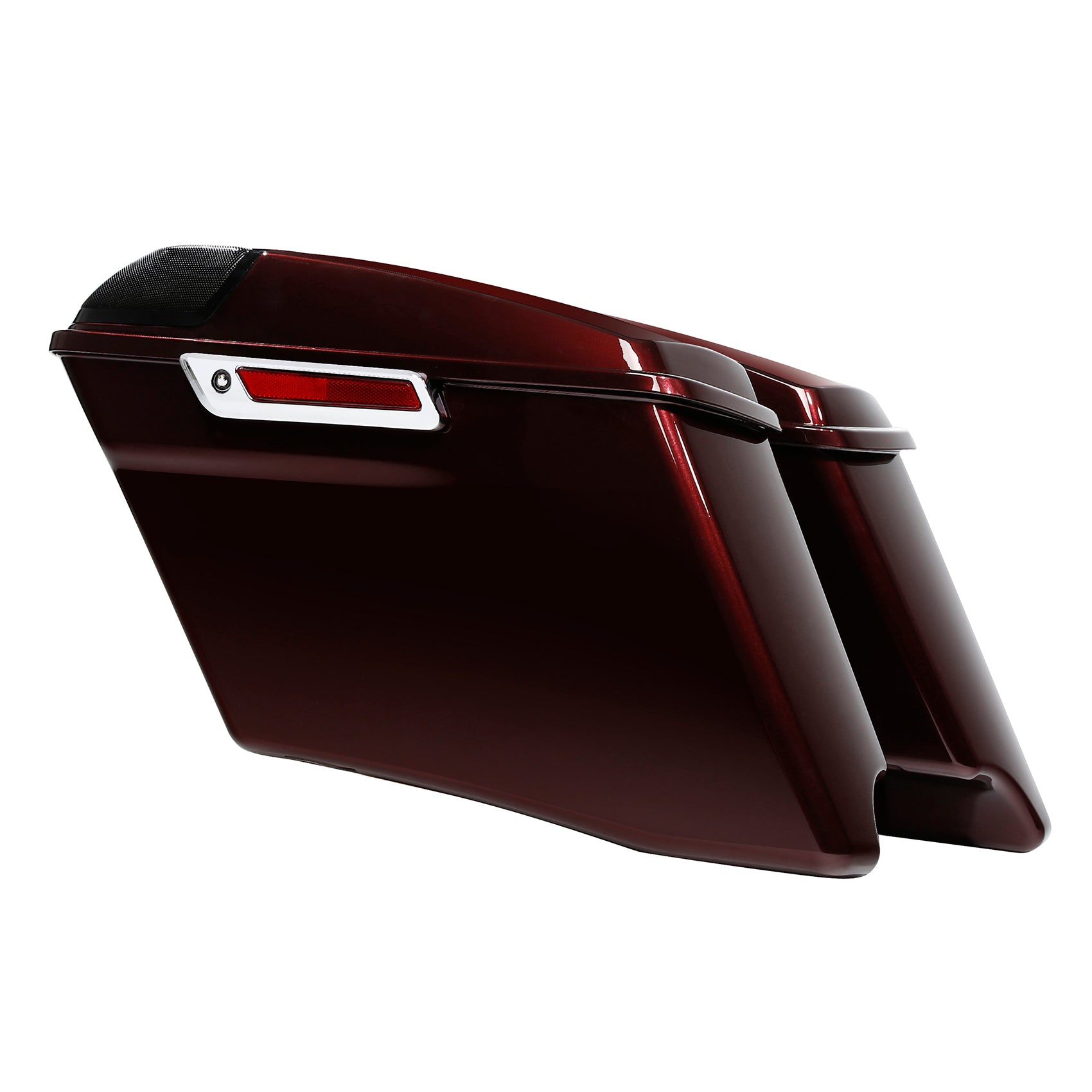 HR3 Twisted Cherry CVO Stretched Saddlebags with Speaker Lids For 14-23 Harley Touring