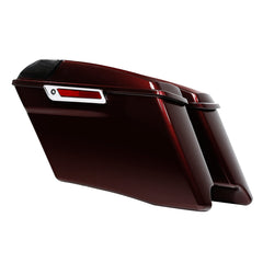HR3 Twisted Cherry CVO Stretched Saddlebags with Speaker Lids For 14-23 Harley Touring
