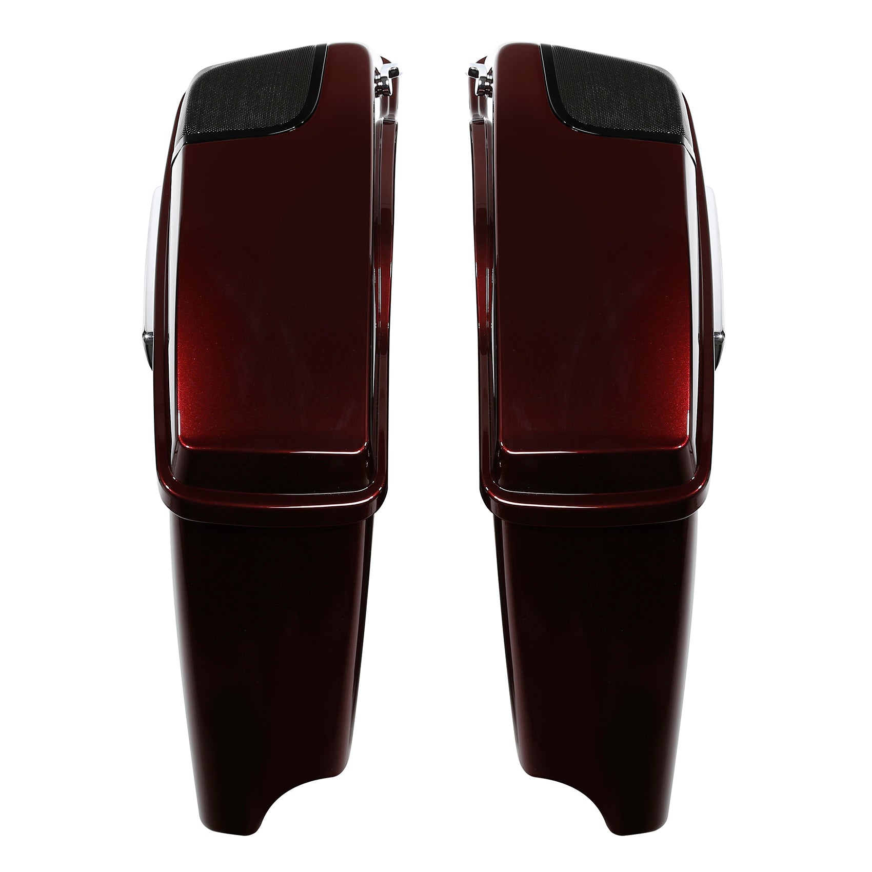 HR3 Twisted Cherry CVO Stretched Saddlebags with Speaker Lids For 14-23 Harley Touring