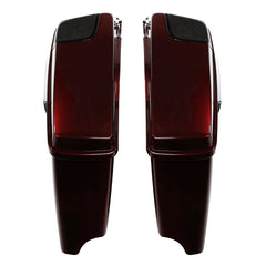HR3 Twisted Cherry CVO Stretched Saddlebags with Speaker Lids For 14-23 Harley Touring