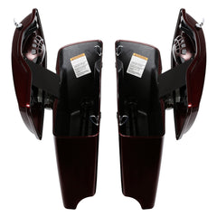 HR3 Twisted Cherry CVO Stretched Saddlebags with Speaker Lids For 14-23 Harley Touring