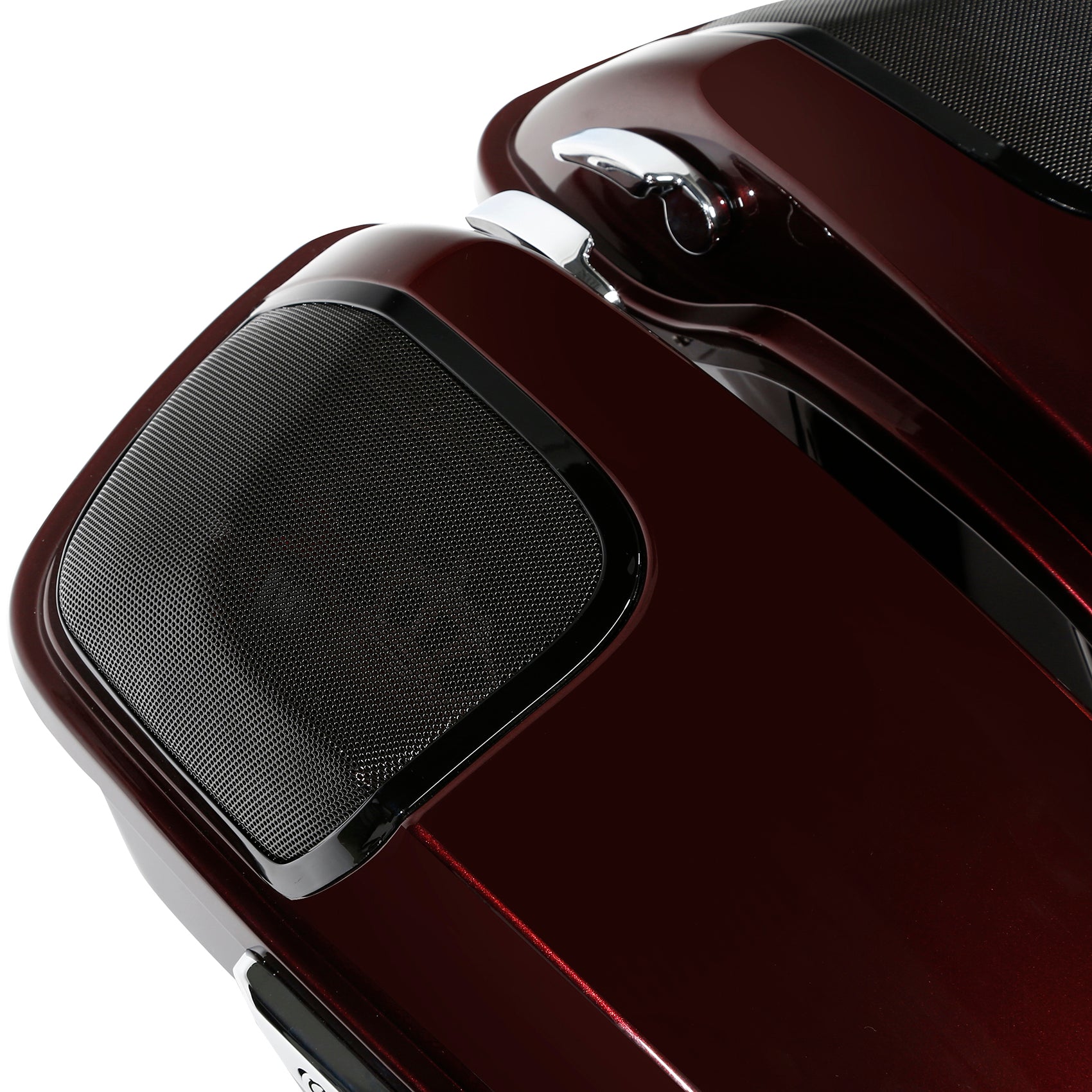 HR3 Twisted Cherry CVO Stretched Saddlebags with Speaker Lids For 14-23 Harley Touring