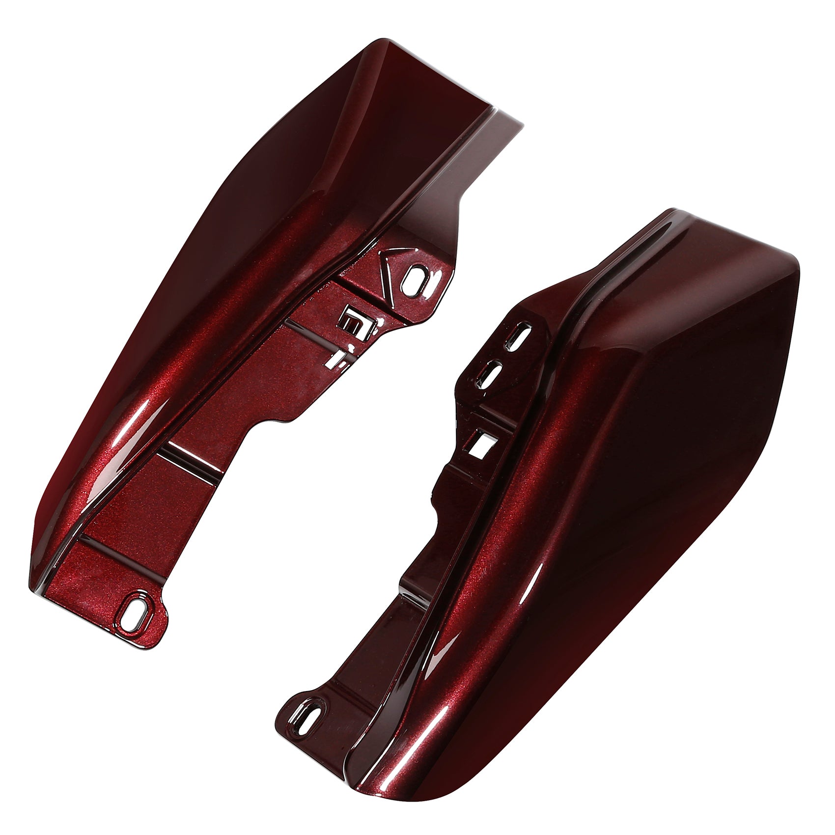 HR3 Twisted Cherry Mid-Frame Air Deflectors For Harley Touring and Trike Models 09-24