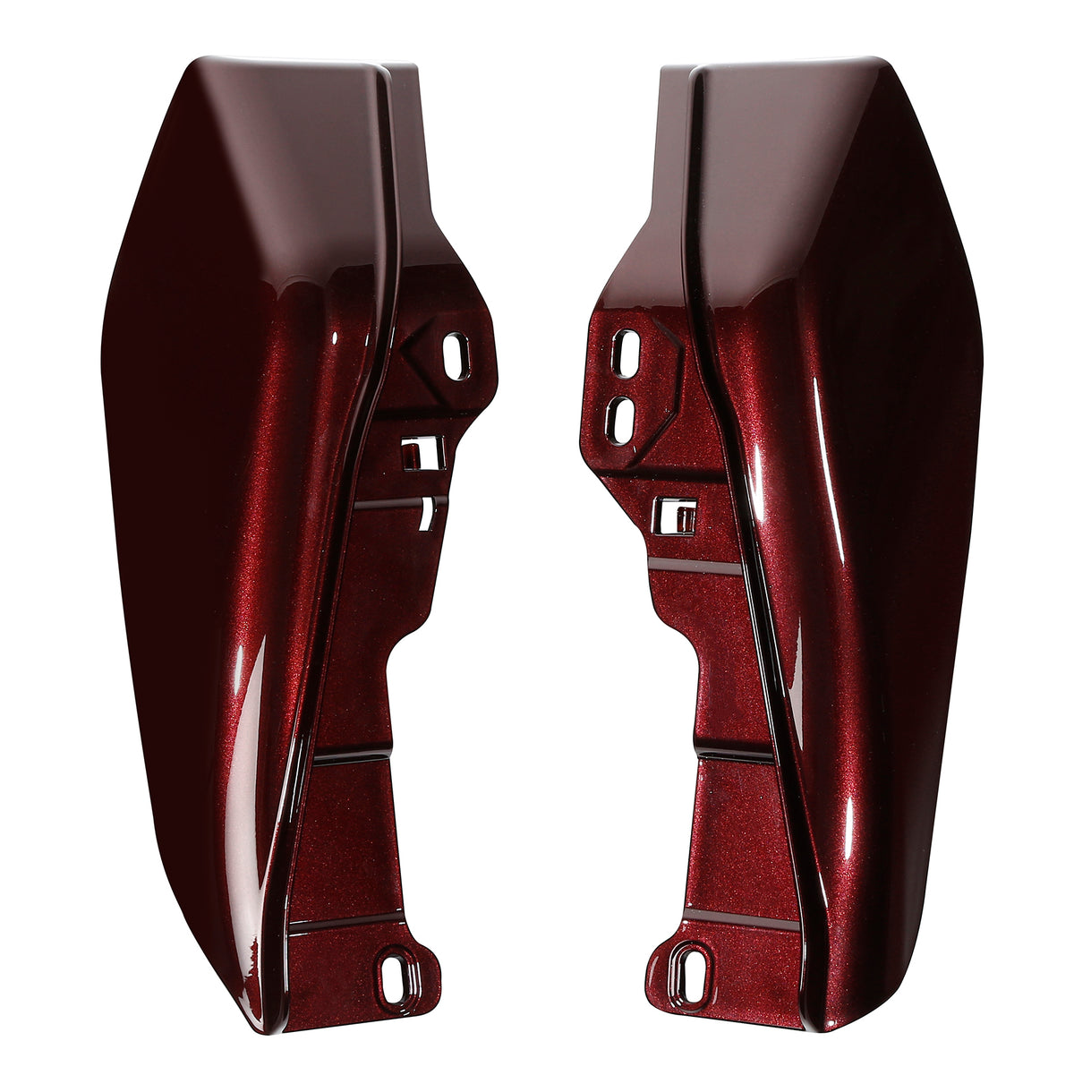 HR3 Twisted Cherry Mid-Frame Air Deflectors For Harley Touring and Trike Models 09-24