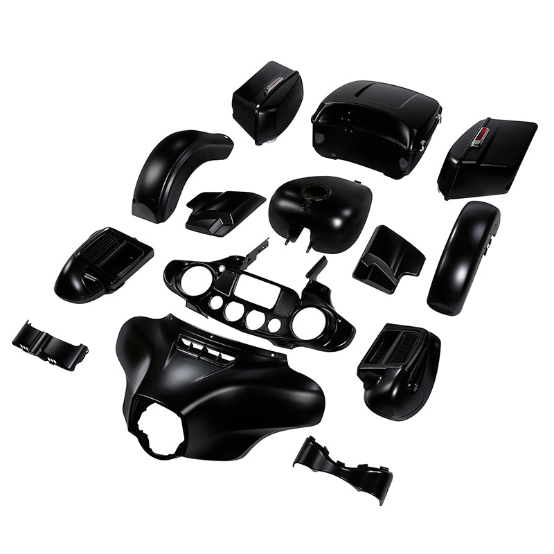HR3 Black Denim Complete Body Fairing Kit For Harley Ultra Limited FLHTK 14-23