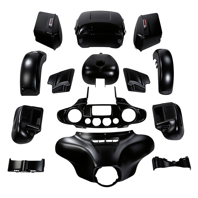 HR3 Black Denim Complete Body Fairing Kit For Harley Ultra Limited FLHTK 14-23