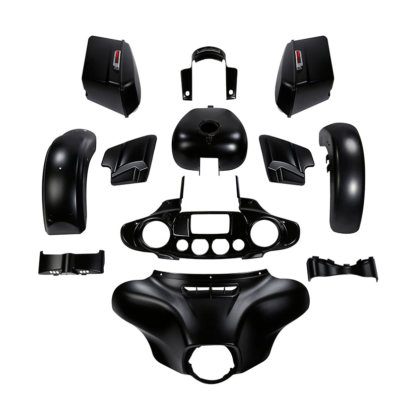 HR3 Black Denim Complete Body Fairing Kit For Harley Street Glide FLHX 14-23