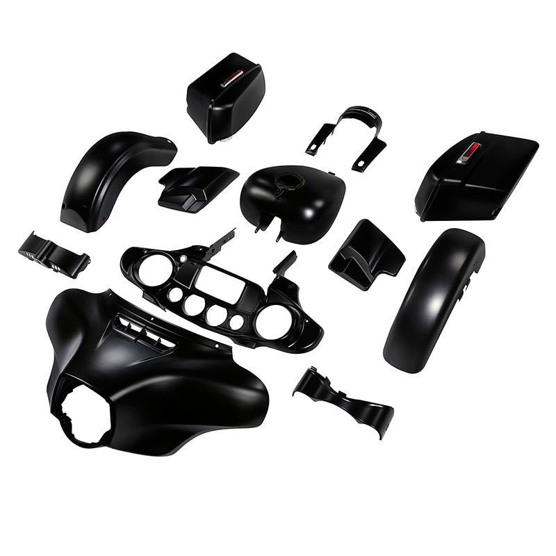 HR3 Black Denim Complete Body Fairing Kit For Harley Street Glide FLHX 14-23