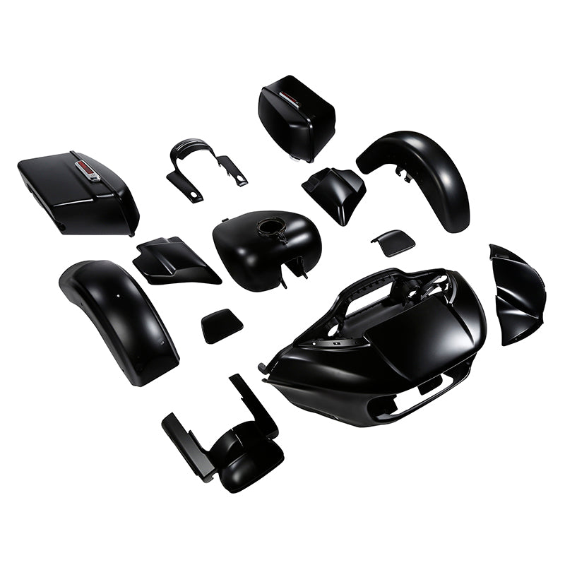 HR3 Black Denim Complete Body Fairing Kit For Harley Road Glide FLTRX 15-23