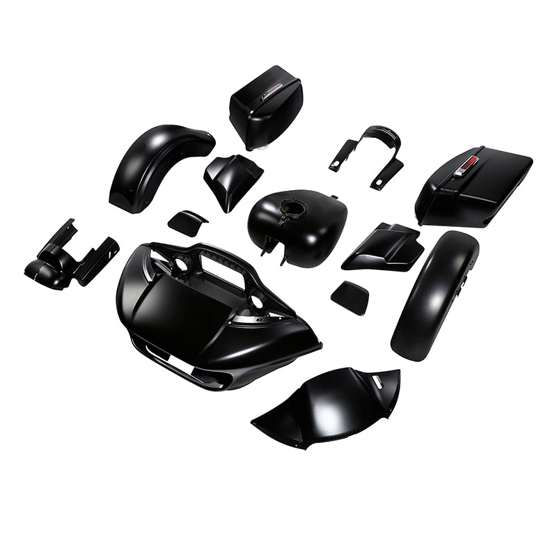 HR3 Black Denim Complete Body Fairing Kit For Harley Road Glide FLTRX 15-23