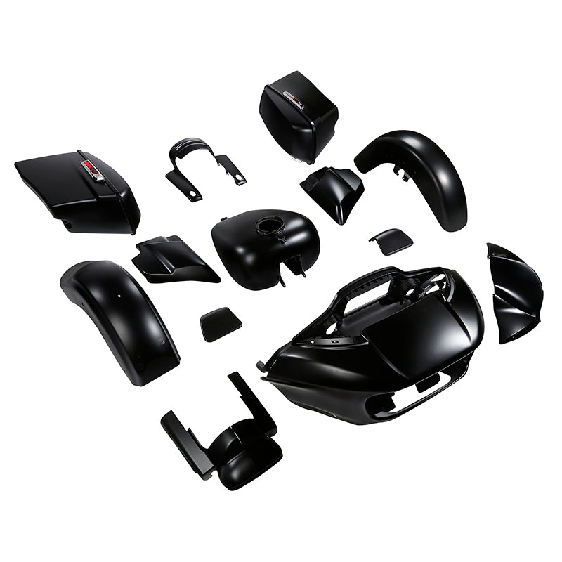 HR3 Black Denim Complete Body Fairing Kit For Harley Road Glide Special FLTRXS 15-23
