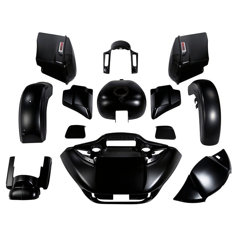 HR3 Black Denim Complete Body Fairing Kit For Harley CVO Road Glide FLTRXSE 15-23