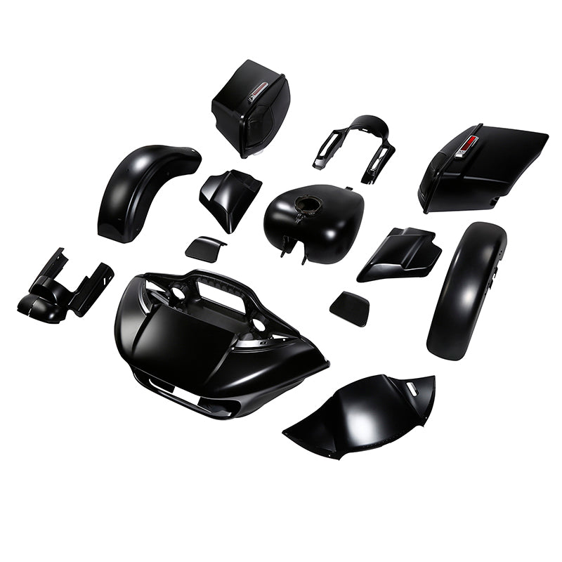 HR3 Black Denim Complete Body Fairing Kit For Harley CVO Road Glide FLTRXSE 15-23