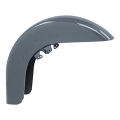 HR3 Gunship Gray Motorcycle 18" Wide Tire Front Mudguard Fender For Harley Touring Models 2014-2023