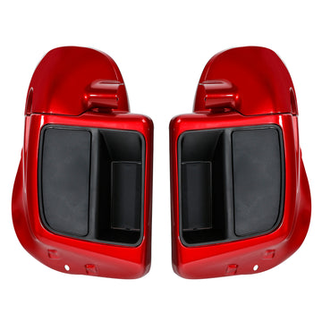 HR3 Wicked Red Vented Lower Fairing Kit With 6.5" Speaker Pods For Harley Touring models 2014-2024