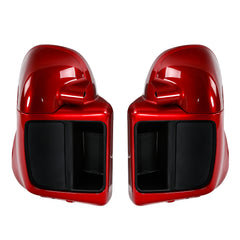 HR3 Wicked Red Vented Lower Fairing Kit With 6.5" Speaker Pods For Harley Touring models 2014-2024