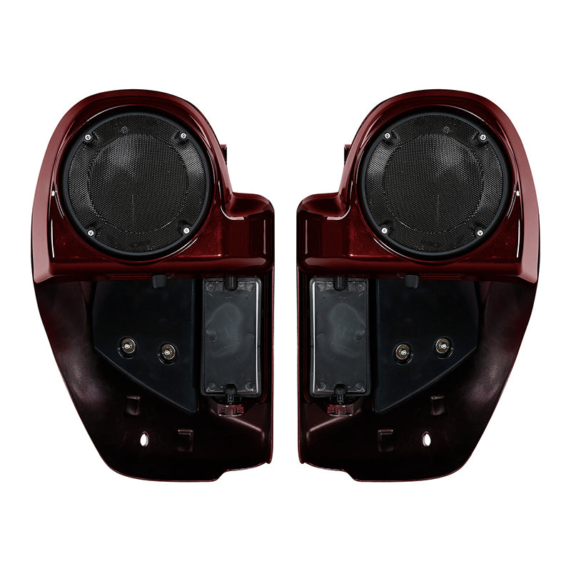HR3 Twisted Cherry Vented Lower Fairing Kit With 6.5" Speaker Pods For Harley Touring models 2014-2024