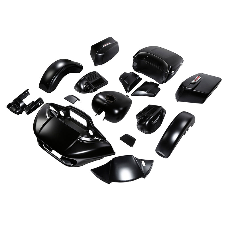 HR3 Black Denim Road Glide Complete Body Fairing Kit For Harley Road Glide Limited FLTRK 15-23