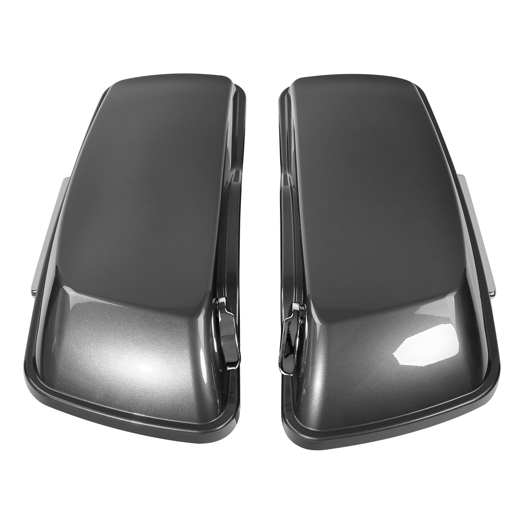 HR3 Industrial Gray Hard Saddlebags Harley Hard Bags (Regular) For 14-23 Harley Touring