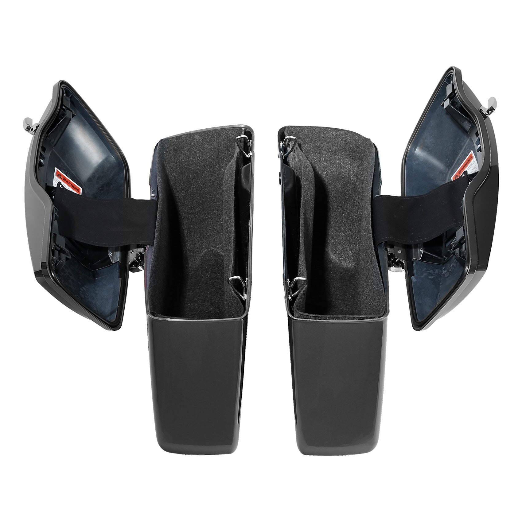 HR3 Industrial Gray Hard Saddlebags Harley Hard Bags (Regular) For 14-23 Harley Touring