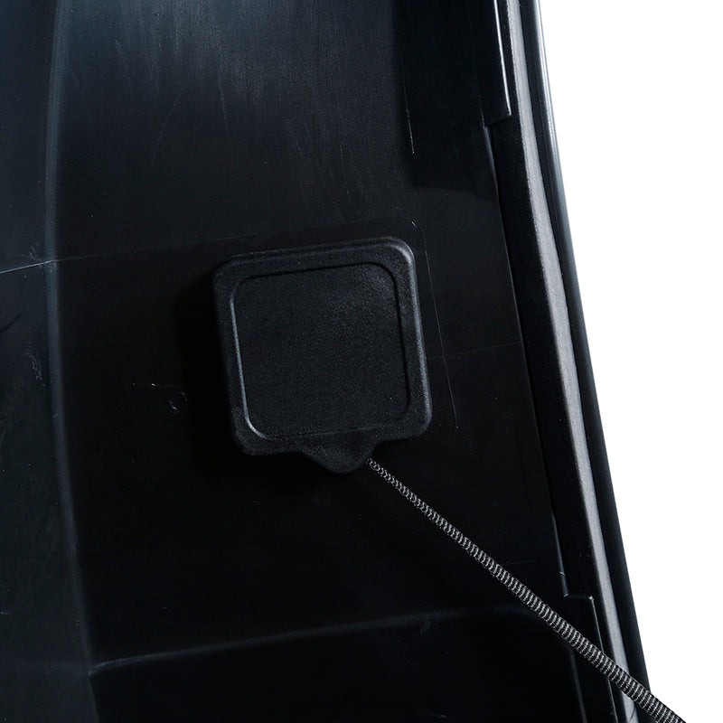 HR3 Black Denim King Size Touring Trunk Luggage with Speaker Cut Outs For 14-24 Harley Touring