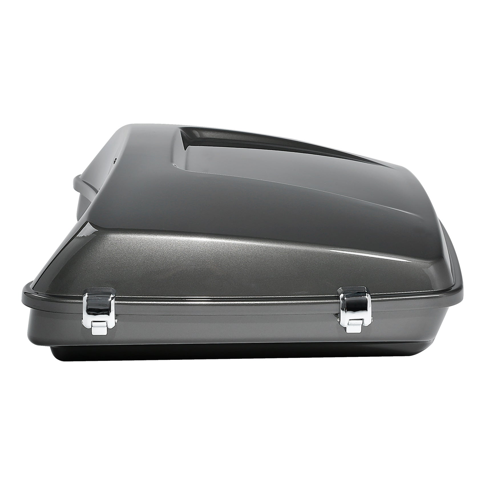 HR3 Industrial Gray 5.5" Razor Style Touring Trunk Luggage For 14-24 Harley Touring