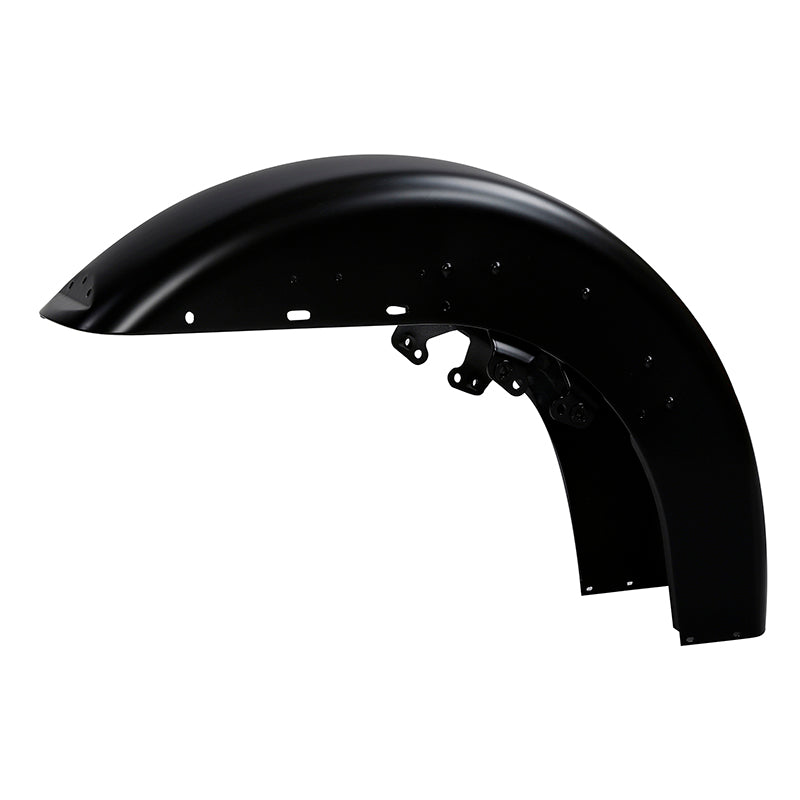 HR3 Black Denim Motorcycle 18" Front Mudguard Fender (can be installed with lighting)For Harley Touring Electra Glide Ultra Limited Tri Glide 14-23