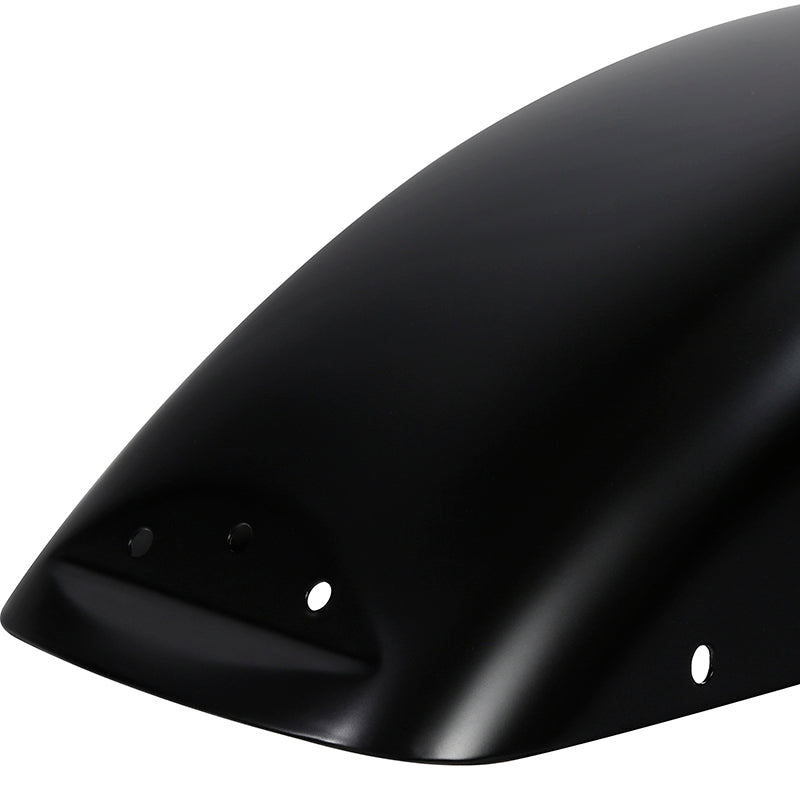 HR3 Black Denim Motorcycle 18" Front Mudguard Fender (can be installed with lighting)For Harley Touring Electra Glide Ultra Limited Tri Glide 14-23