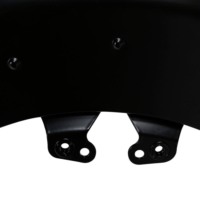 HR3 Black Denim Motorcycle 18" Front Mudguard Fender (can be installed with lighting)For Harley Touring Electra Glide Ultra Limited Tri Glide 14-23