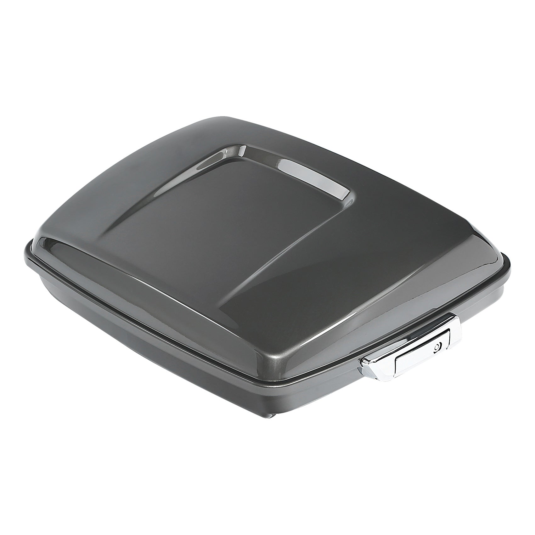 HR3 Industrial Gray 5.5" Razor Style Touring Trunk Luggage For 14-24 Harley Touring
